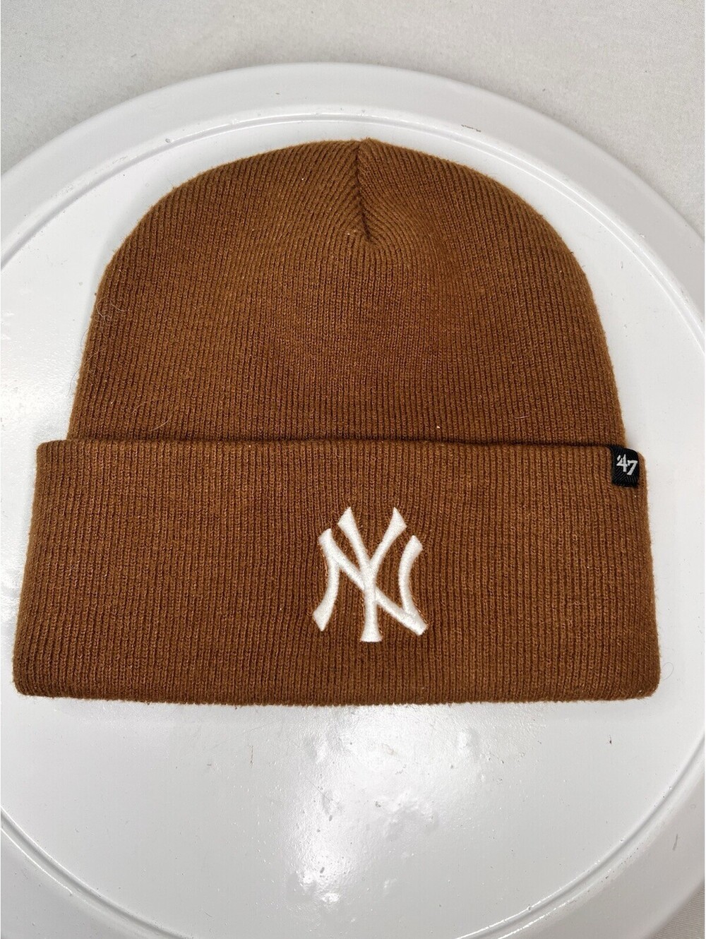 New York Yankees/ Carhartt ~ 47 Brand Burnt Orange Cuff Knit Hat Beanie